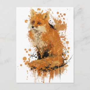 Carte Postale Le renard Dernier