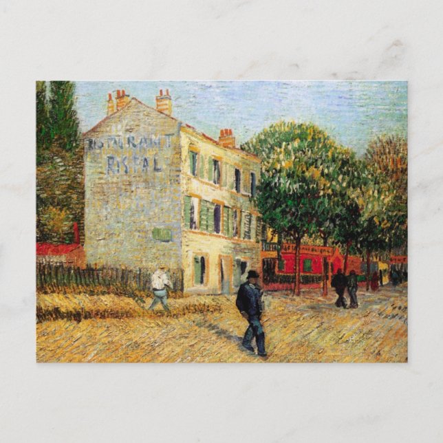 Carte Postale Le restaurant Rispal à Asnières par Vincent van Go (Devant)
