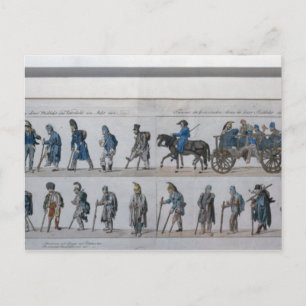 Carte Postale Le retour de l'armée française vaincue