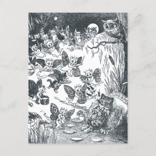 Carte Postale Le rêve de Kitty de Fairyland, Louis Wain