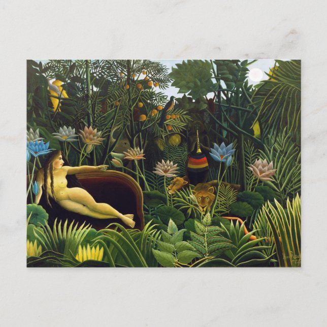 Carte Postale Le rêve d'Henri Rousseau (1910) (Devant)