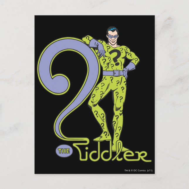 Carte Postale Le Riddler & Logo Green (Devant)