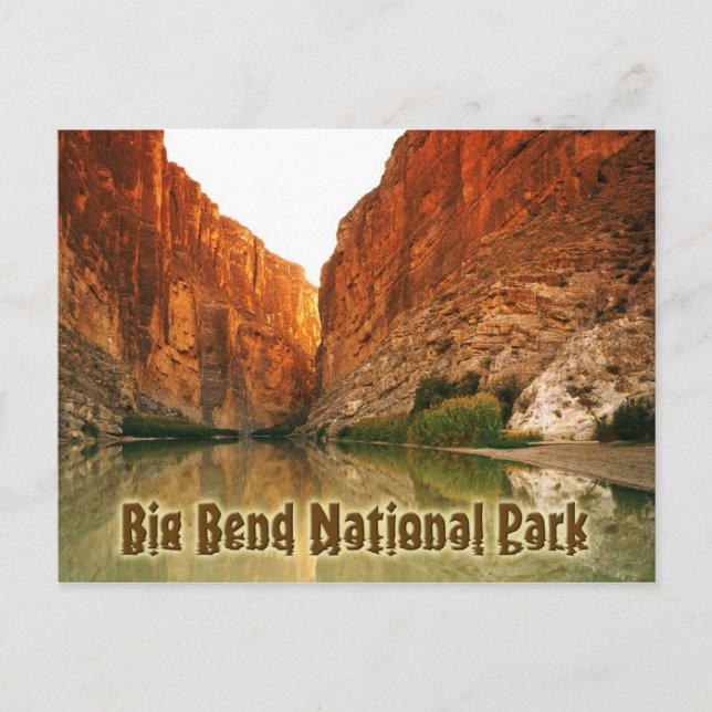 Carte Postale Le Rio Grande, Big Bend NP, Texas (Devant)