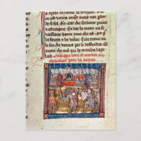 Le roi Arthur et Guinevere regardent un