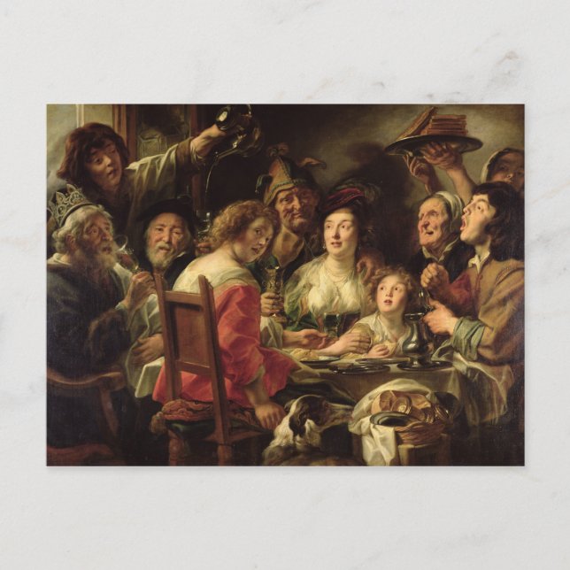 Carte Postale Le Roi Boire (Devant)