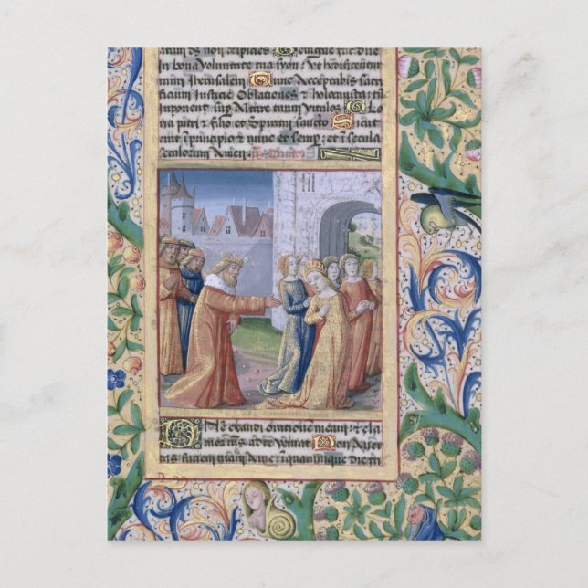 Carte Postale Le roi David couvrait Bathsheba (Devant)