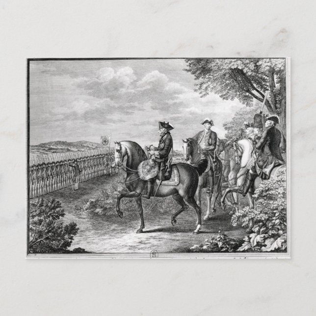 Carte Postale Le roi Frédéric II de Prusse (Devant)