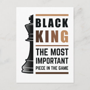 Carte Postale Le Roi Noir La Pièce La Plus Importante Dans Le Je
