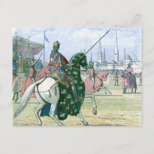 Carte Postale Le roi Richard II arrête le duel