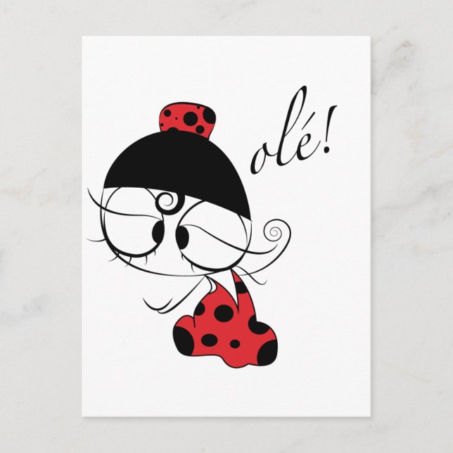 Carte Postale Le rôle de la danseuse flamenco ! (Devant)