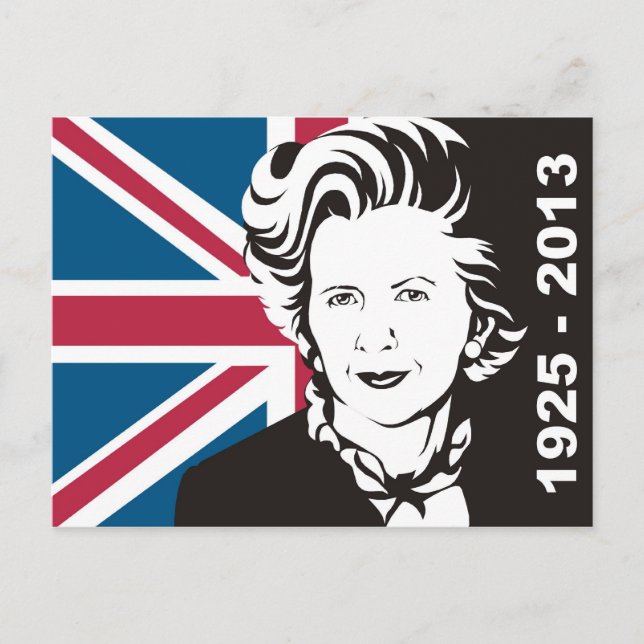 Carte Postale Le Royaume-Uni pleure Margaret Thatcher, la dame a (Devant)