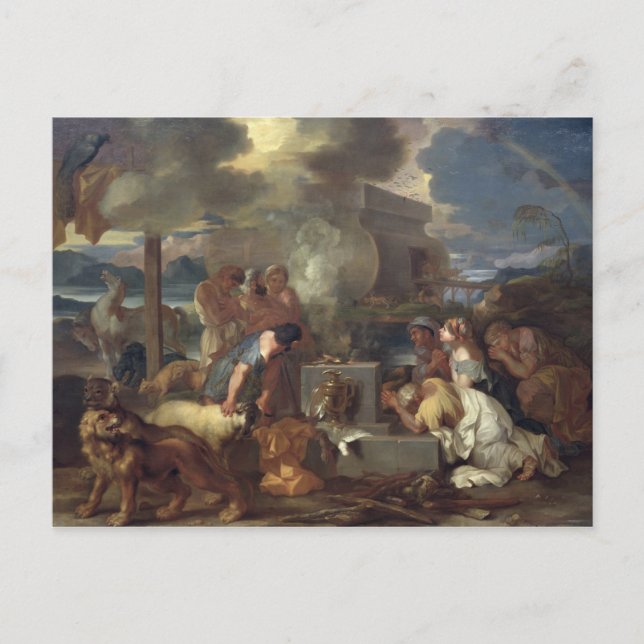 Carte Postale Le Sacrifice de Noé, vers 1640 (Devant)