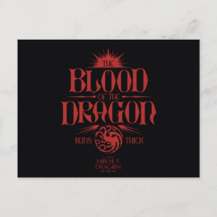 Carte Postale Le sang du dragon tourne épais