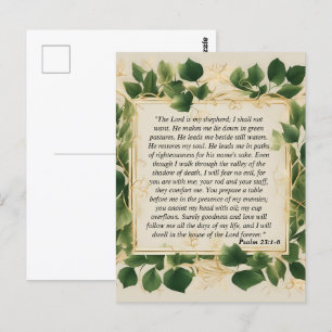 Carte Postale Le Seigneur est ma prière berger
