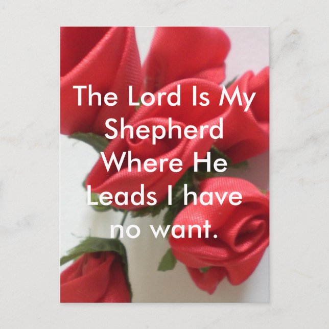 Carte Postale Le Seigneur est mon berger (Devant)