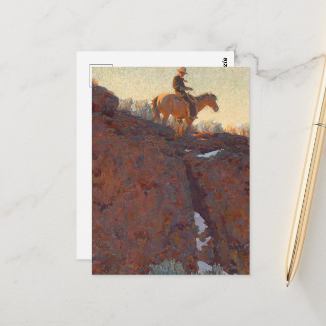 Carte Postale Le sentier solitaire de Maynard Dixon (Devant/Arrière en situation)