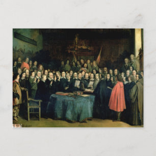 Carte Postale Le serment du serment de ratification