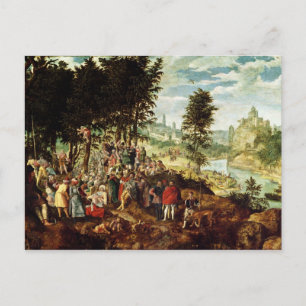 Carte Postale Le Sermon de Saint Jean le Baptiste, c.1550