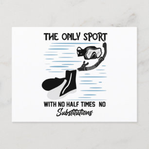 Carte Postale Le Seul Sport Sans Demi-Fois - Le Baigneur