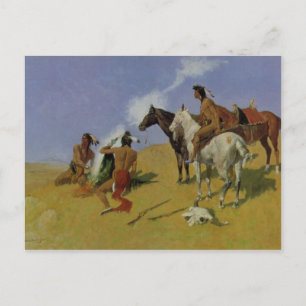 Carte Postale Le signal de fumée