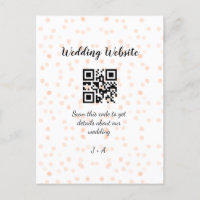 Le site web mariage scanner code QR pour les détai