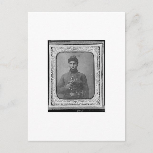 Carte Postale Le soldat noir américain d'origine (Devant)
