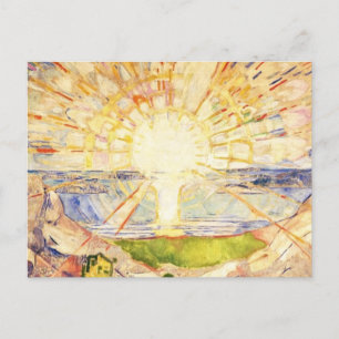 Carte Postale Le Soleil Par Edvard Munch