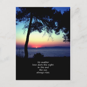 Carte Postale Le soleil se lève toujours