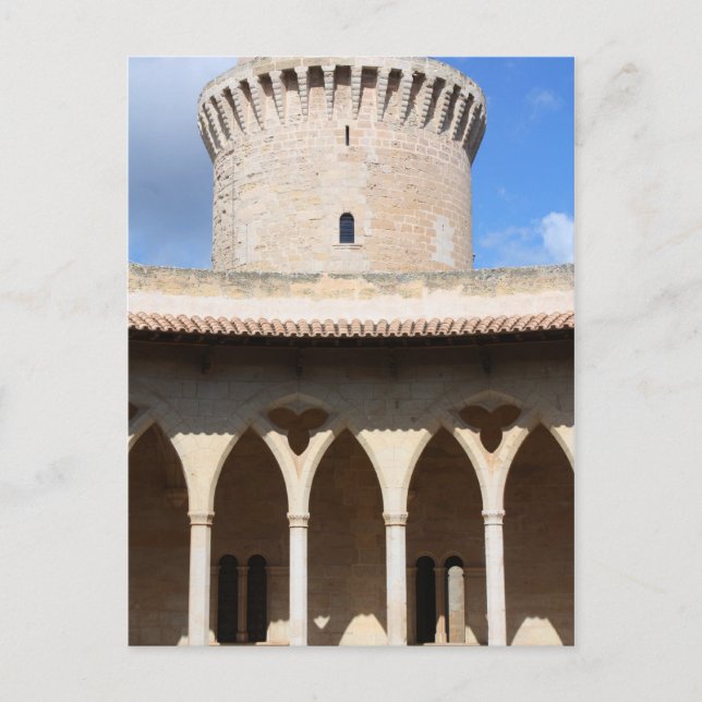 Carte Postale Le sommet du château de Bellver (Devant)