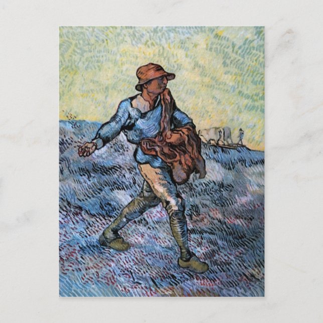 Carte Postale Le Sower (après Millet), Van Gogh Fine Art (Devant)