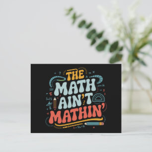 Carte Postale Le spectacle de maths qui démontre ton travail Pro