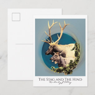 Carte Postale Le Stag et l'Arrière
