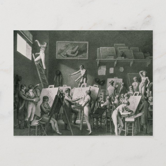 Carte Postale Le Studio de Jacques Louis David (Devant)