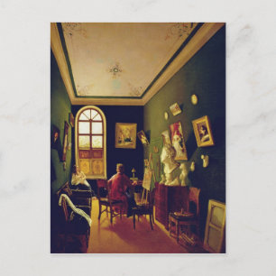 Carte Postale Le studio du peintre, 1843