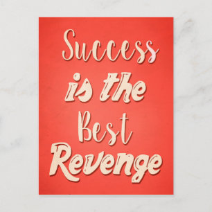 Carte Postale Le Succès Est Le Meilleur Revenge - Citation Motiv