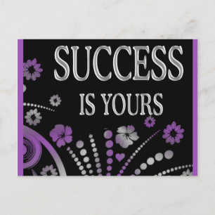 CARTE POSTALE LE SUCCÈS EST LE VÔTRE