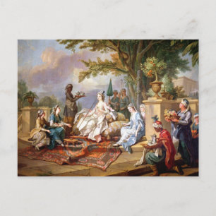 Carte Postale Le Sultana servi par ses Eunuchs