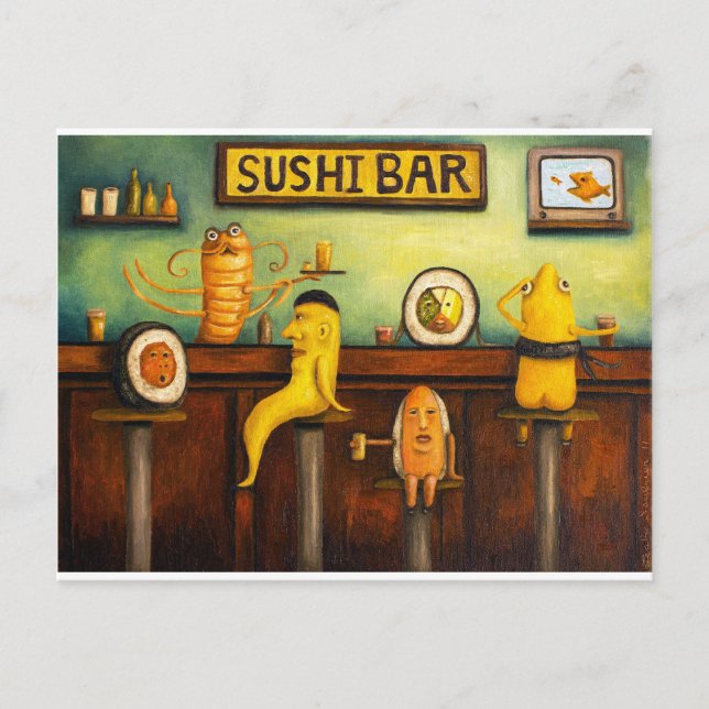 Carte Postale Le Sushi Bar (Devant)