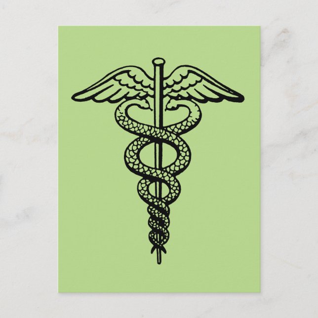 Carte Postale Le symbole Caduceus (Devant)