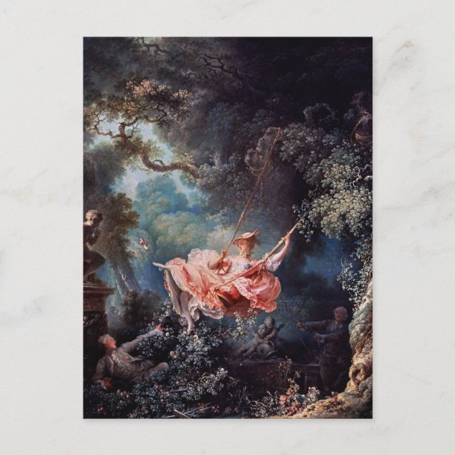 Carte Postale Le tableau de Jean-Honoré Fragonard (Devant)
