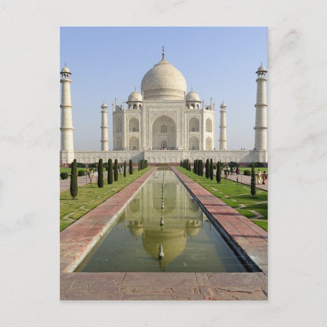 Carte Postale Le Taj Mahal, Agra, Uttar Pradesh, Inde, (Devant)