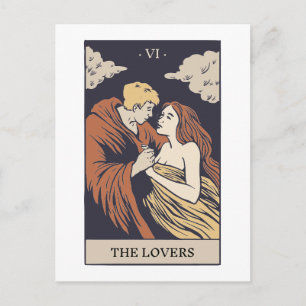 Carte Postale Le Tarot des amoureux