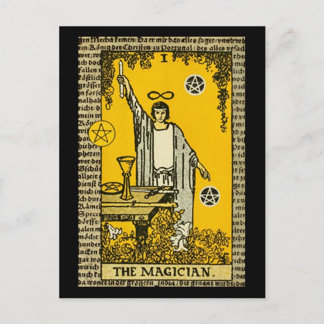 Carte Postale Le Tarot magicien (Devant)