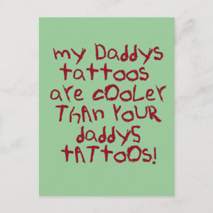 Carte Postale Le tatouage de papa