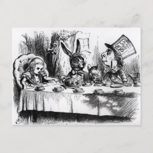 Carte Postale Le Tea Party de Mad Hatter