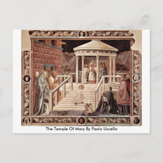 Carte Postale Le Temple De Marie Par Paolo Uccello