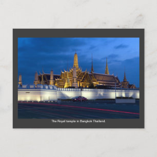 Carte Postale Le temple royal de Bangkok Thaïlande.