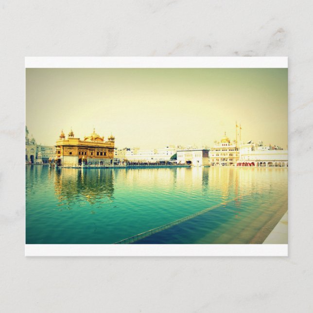 CARTE POSTALE LE TEMPLE SAINT EN OR AMRISTAR PUNJAB (Devant)
