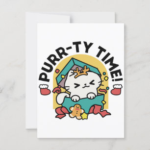 Carte Postale Le temps de la pub ! - Conception de Noël Festive 