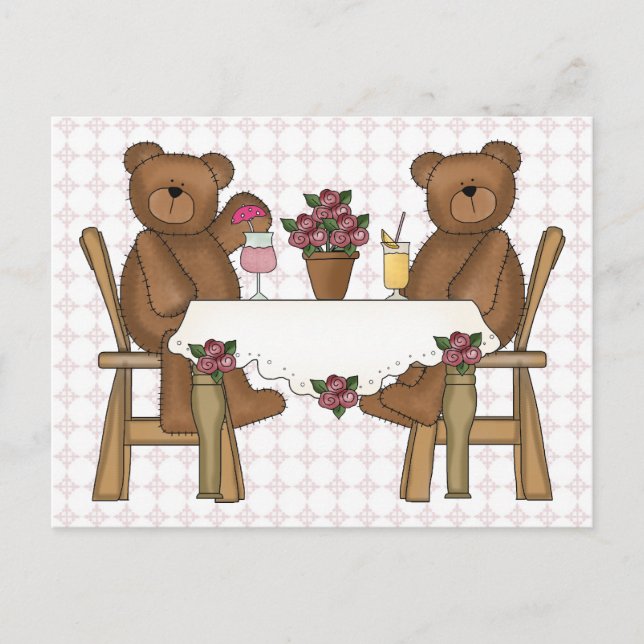 Carte Postale Le temps de Teddy Bear pour la limonade (Devant)